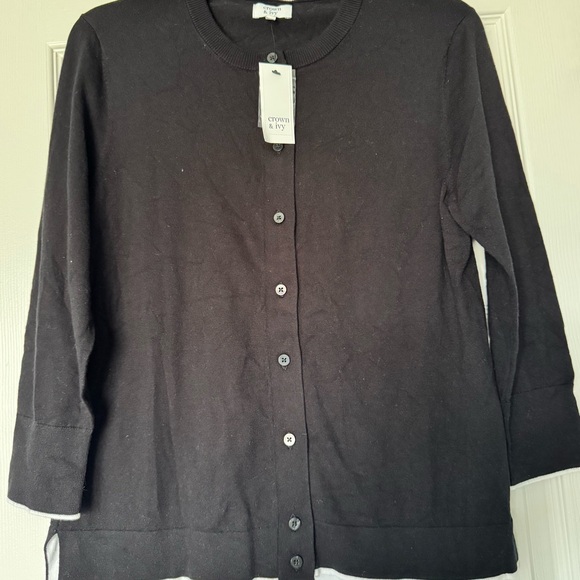 Crown & Ivy Black Cardigan - Picture 1 of 3